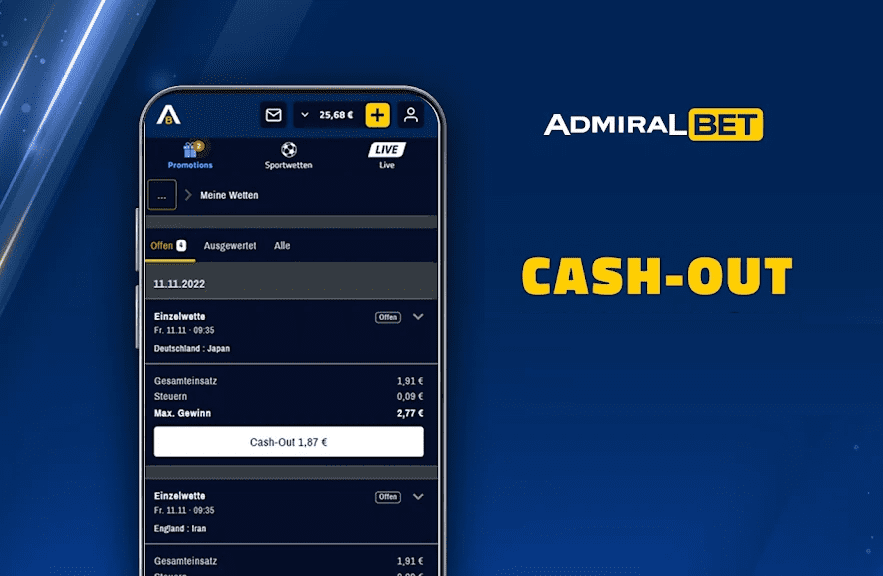 Cash out Admiralbet casa de apuestas