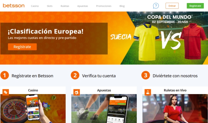 Betsson screenshot