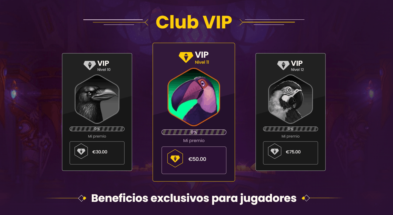 Del Club VIP de Bizzo Casino