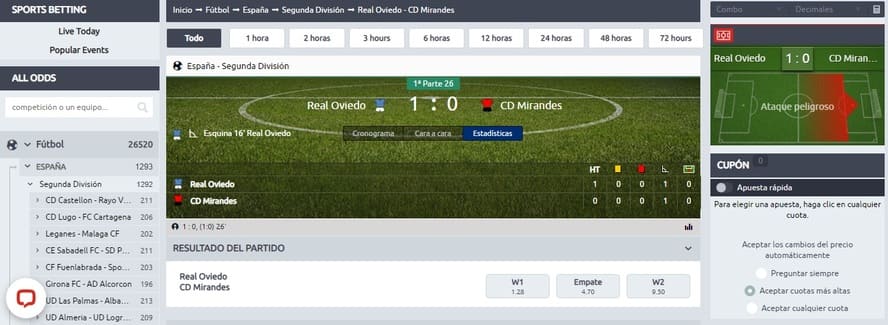 Apuestas en directo jokerbet