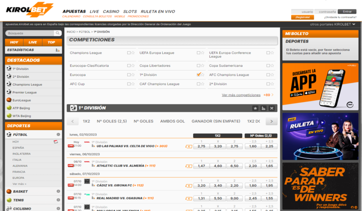 Kirolbet casa de apuestas