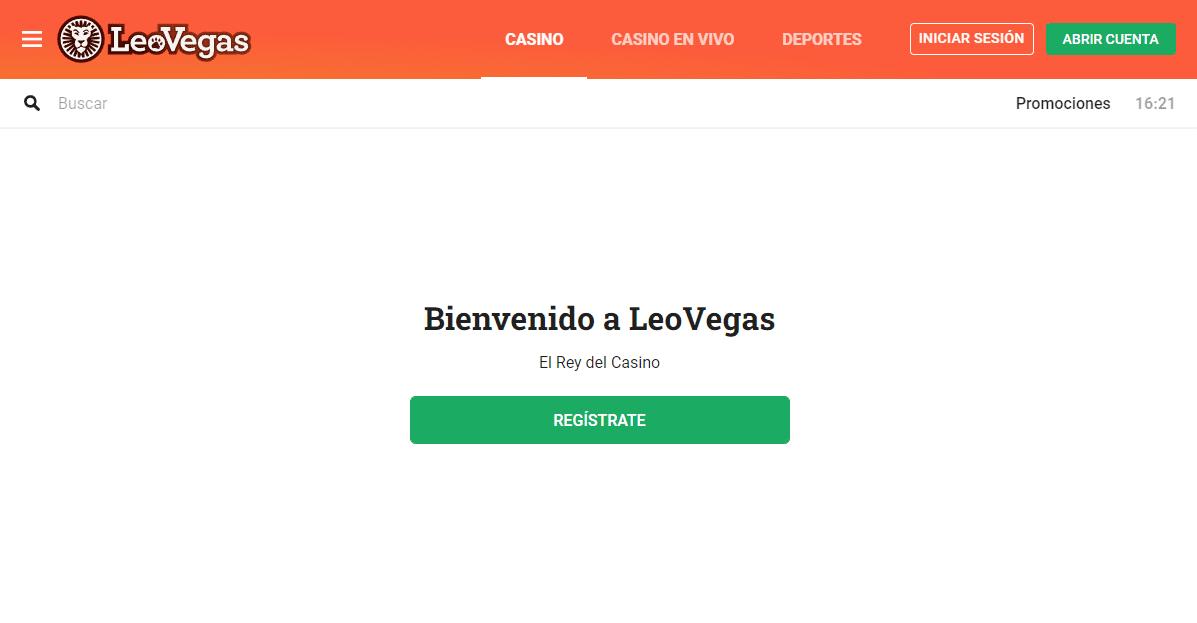 Registro leovegas