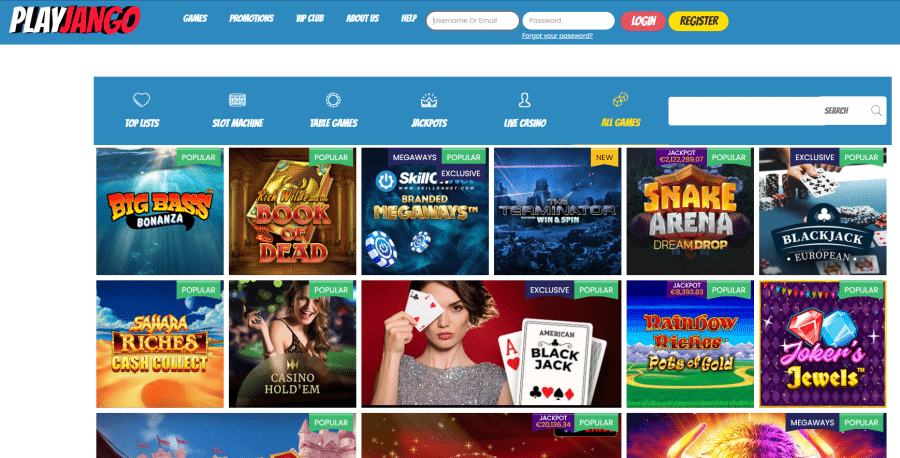 Playjango casino juegos