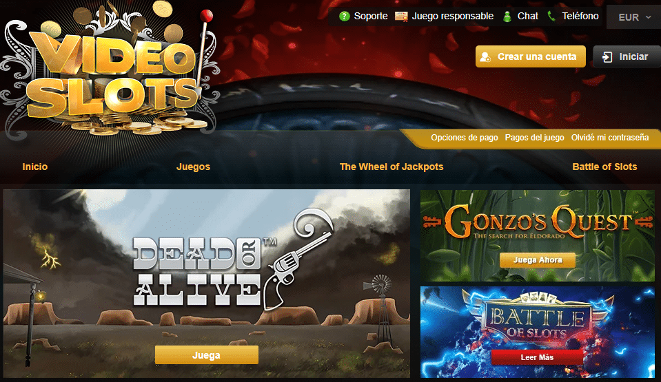 Videoslots inicio