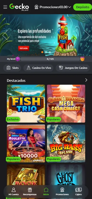 Versión móvil de GeckoPlay