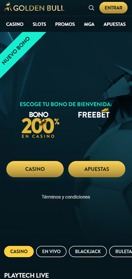Versión móvil de Golden Bull