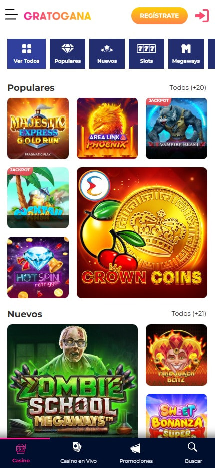Versión móvil de Gratogana