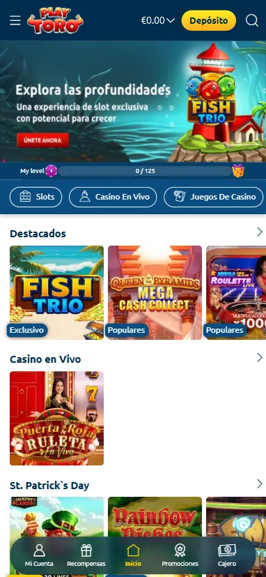 Versión móvil de PlayToro